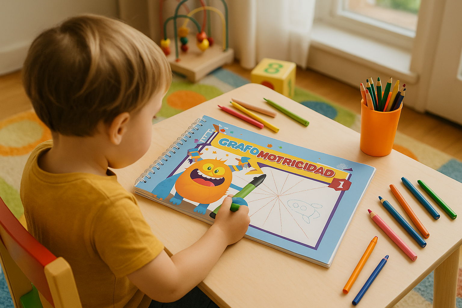 Niño con cuaderno